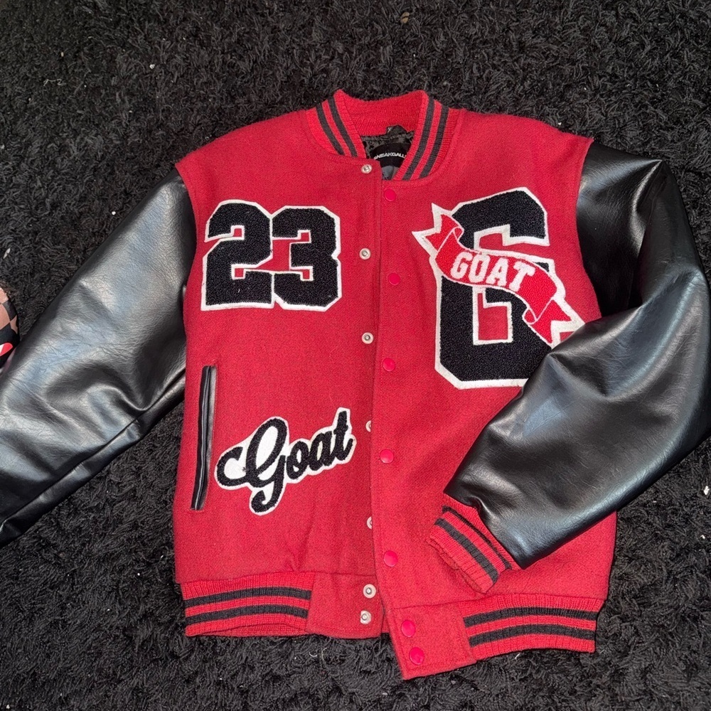 ⚠️CLEARANCE!!! GOAT Red and Black Bomber Jacket